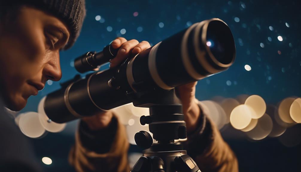 adjusting telescope for viewing