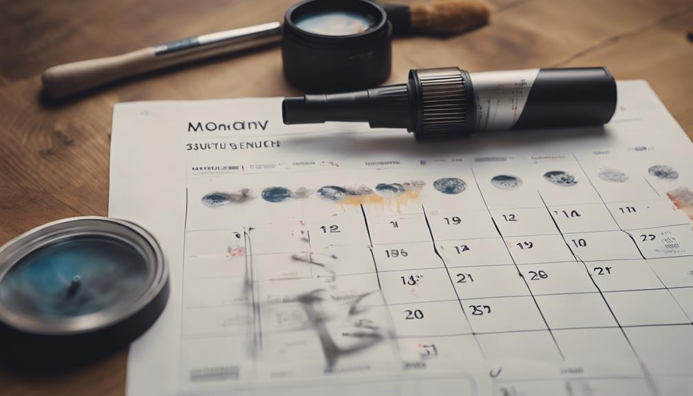 creating a cleaning schedule