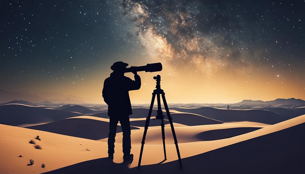 stargazing in the desert