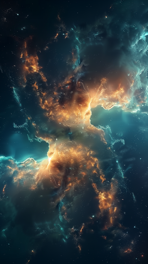 colliding galaxies, cosmic bridge of stars 2